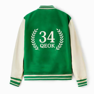 High Quality <strong>Varsity</strong> <strong>Jacket</strong> Men Chenille Embroidery Leather Sleeves Custom Baseball Letterman <strong>Varsity</strong> <strong>Jacket</strong> - Product Image 2