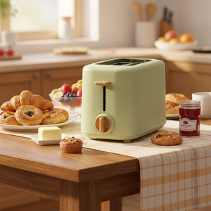 <span class=keywords><strong>Tostadora</strong></span> Eléctrica Ousheng de 700W para 2 Rebanadas, Mini <span class=keywords><strong>Tostadora</strong></span> con Diseño de Perillas de Madera, Enfriamiento Rápido y Apertura Automática para Uso Doméstico o en Hoteles - Product Image 1