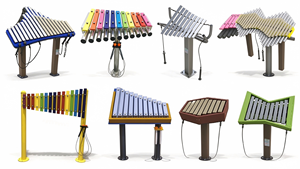 Glockenspiel Commerciale da Esterno per Bambini, <span class=keywords><strong>Metallofono</strong></span> a Percussione per Parco Giochi - Product Image 3