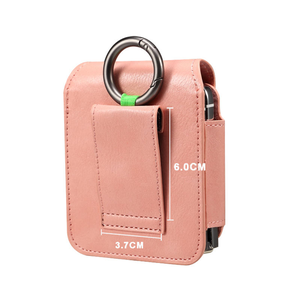 Funda de Cuero Vintage de Color Sólido para Samsung Galaxy Z Flip 8 7 6 5 4 3, Funda de Cintura para Uso Diario y Viajes al Aire Libre - Product Image 6