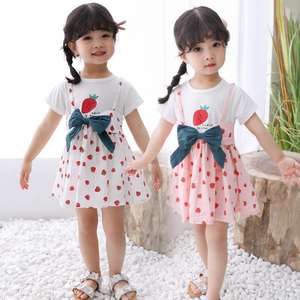 Robes de plage à pois pour bébés avec nœud, dernière collection, pour enfants, du fournisseur chinois - Product Image 2