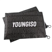 Logo personnalisé imprimé PE noir impression offset curseur sacs à fermeture éclair pour vêtements chaussures chaussettes fourrure emballage T-Shirts sous-vêtements