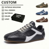 Chaussures décontractées pour hommes, fabriquées sur mesure par le fabricant, en cuir véritable, légères, tendance, style sport, pour la marche