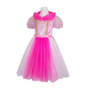 Costume de fête d'anniversaire pour filles MS Pretty Girls, robe de princesse en dentelle et tulle, style Belle au bois dormant - Product Image 3