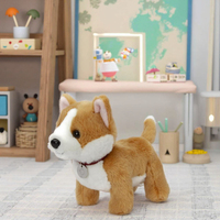 Jouet pour enfants Corgi réaliste mignon personnalisé, en coton doux et rembourrage en PP, animal en peluche, cadeaux d'anniversaire pour soulager le stress