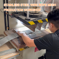 Maille de câble flexible en acier inoxydable pour treillis mural végétal et panneaux de décoration de façade architecturale