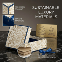 Boîte cadeau pliable à fermeture magnétique avec logo personnalisé, emballage rigide de qualité supérieure pour bouteilles de vin et spiritueux, design à plat