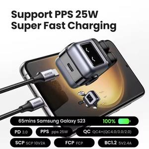 UGREEN Nouveauté Chargeur Mural Rapide GaN 30W Robot PD <span class=keywords><strong>PPS</strong></span> PD3.0 Adaptateur Secteur USB C pour iPhone 15 17 Pro - Product Image 5
