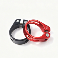 Collier de Selle VTT Réglable Premium en Alliage d'Aluminium pour Tubes de 31,8 mm et 34,9 mm
