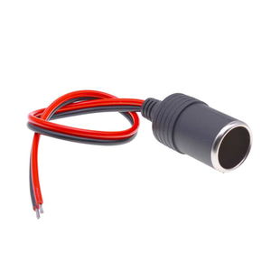 Sostituzione terminale batteria femmina da 12 Volt filo da 1.5mm per cavo Jack spelato moto con presa accendisigari - Product Image 1