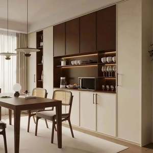 Mueble de Salón Moderno y Lujoso Personalizado, Vitrina con Puerta de Vidrio y Cerradura para Vinos, Mueble de Exhibición para Salón - Product Image 1