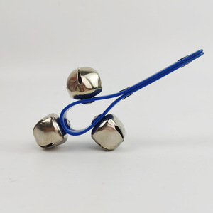 Campanas de manivela con mango de plástico, color azul intenso, instrumento musical para niños de 2 a 4 años, juguete unisex - Product Image 3