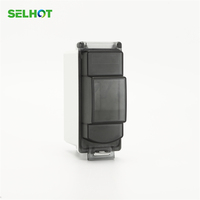 Boîte de distribution électrique SELHOT 2 voies IP66, boîte de commande électrique extérieure en plastique, poteau d'éclairage public, boîte de distribution étanche pour surface
