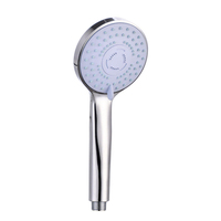 Robinet de douche à effet pluie moderne et écologique en ABS, sans inverseur, finition miroir