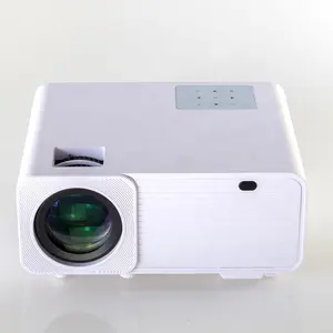 HTP 1080p Lumen Chinese Factory OEM Small Size Touchscreen LCD Projector White Color Proyector