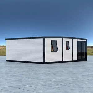 20 40 Fuß Luxuskabine fertighaus Camping Metall-Modulhäuser faltbares und erweitertes Containerhaus