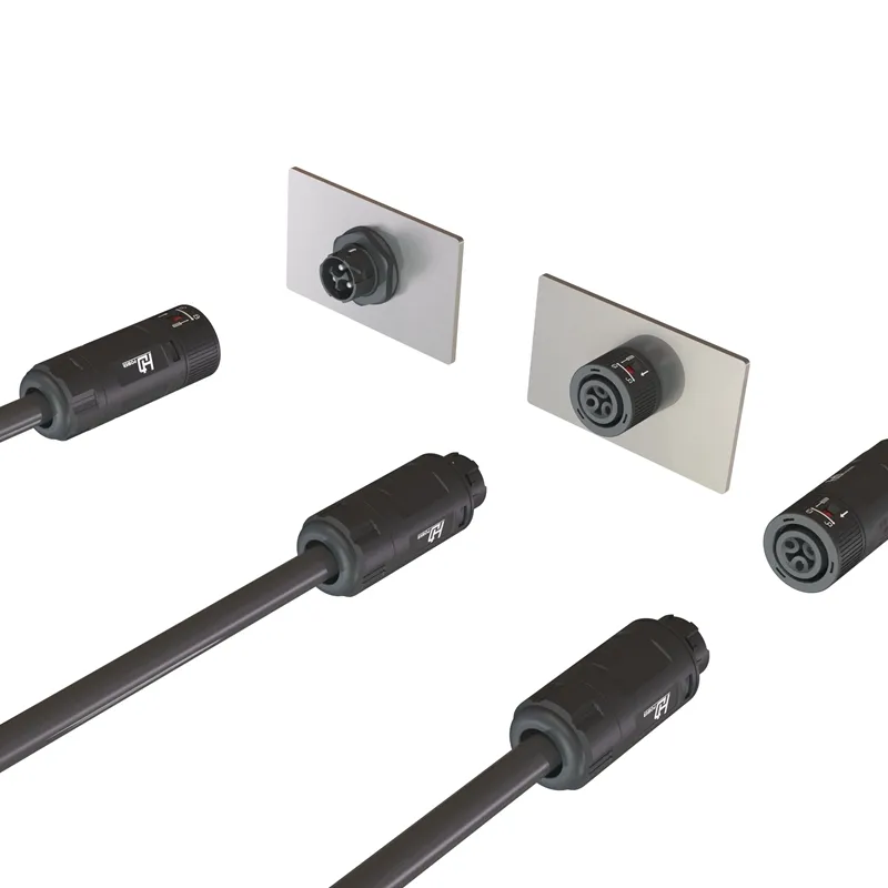 Hd Ip68 On-Grid Off-Grid Omvormer Ac Waterdichte 3-Pins M25 Connector Paneelkabel Koperlegering Aansluitingen