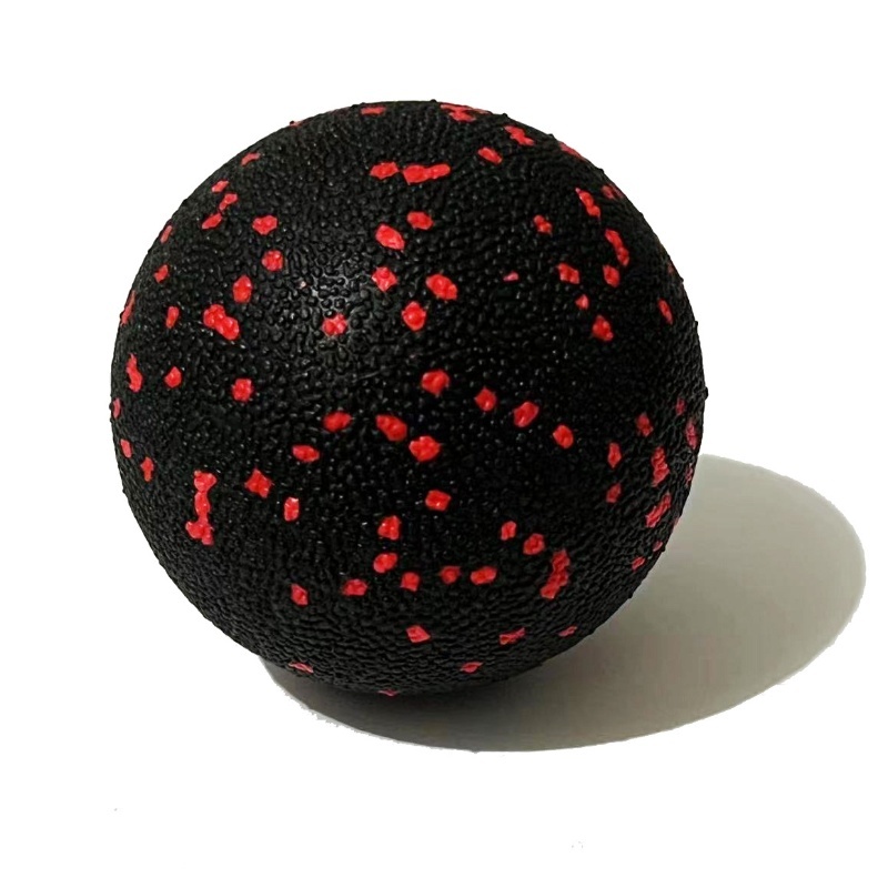Single ball 8 cm black+red