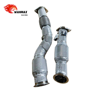 Collecteur d'échappement catalytique 200 cellules Euro 6 pour BMW G87 M2 S58 3.0T 2022+ avec bouclier thermique et amélioration des performances