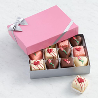 Petit emballage de chocolat sucré boîte de bonbons vide Design confiserie boîtes cadeaux boîte à gâteaux avec fenêtre papier couché personnalisé