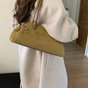 Bolso de mano de gamuza para mujer de alta calidad y gran venta, con estilo retro moderno. - Product Image 2