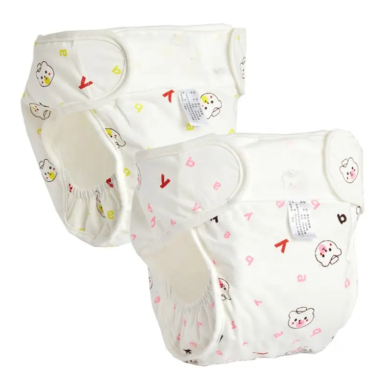 Waterproof Reusable Diapers Cotton Children Cloth Nappies Training Pants Infant Washable Baby Diapers