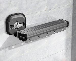 High Quality Indoor Aluminum Wall Mount Foldable Rust Resistant Space Saving Multi-function Classic Modern <b>Drying</b> <b>Rack</b> - Product Image 6