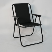 Portable Camping pique-nique chaise de pêche pliable printemps chaise devoir extérieur pliant cadre en acier inclinable chaise de plage