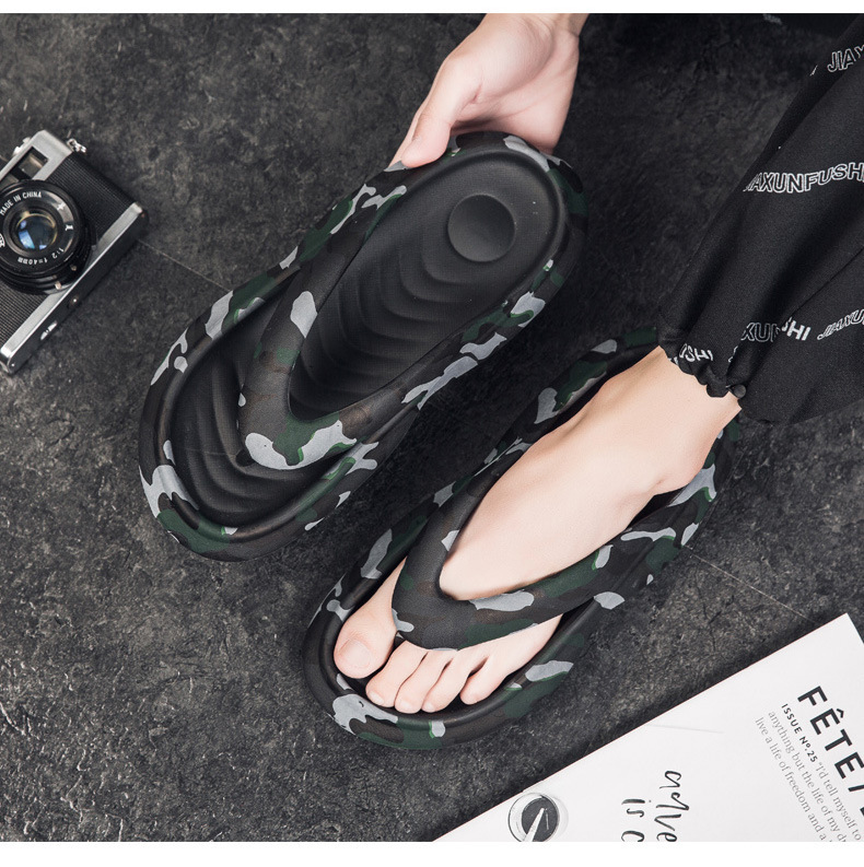 Large Size EVA Slippers Men Summer Outdoor Camouflage Flip-flopsThick Soled Sandals