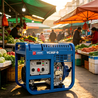 Petit générateur diesel super silencieux à châssis ouvert de 3 kW, 2,8 kW, refroidi par air, monocylindre, 230 V, 1800 tr/min pour la construction