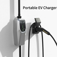 Nuevo Cargador Portátil para Vehículos Eléctricos de Nivel 2 de 3.5KW, Carga CA TIPO 2 para Uso en el Hogar y Viajes, Corriente Ajustable de 8A, 10A, 13A y 16A