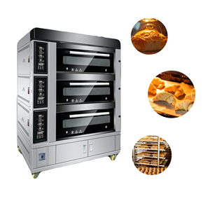 Horno eléctrico de cubierta con infusión de vapor Uso comercial Base de piedra Horno de cubierta <span class=keywords><strong>para</strong></span> pan artesanal Uso de <span class=keywords><strong>pizza</strong></span> - Product Image 2