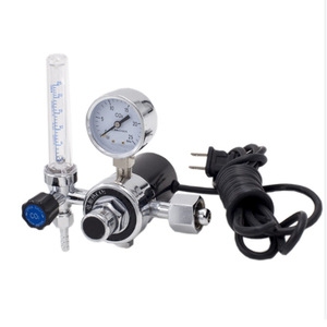 CO2 pressure reducing gauge, CO2 mixed gas <b>heater</b>, Russian model G3/4, heating CO2 gauge - Product Image 3