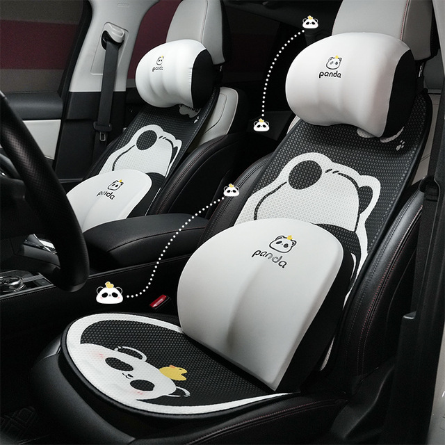 Factory Customized OLIVER Fit Car Seat Cushion All-season Universal Cartoon Cute Seat Cover Interior Ice Silk Breathable