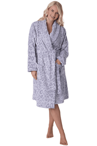 <span class=keywords><strong>Accappatoio</strong></span> Invernale da Donna di Lusso <span class=keywords><strong>con</strong></span> Stampa, Maniche Lunghe, Traspirante, ad Asciugatura Rapida, <span class=keywords><strong>con</strong></span> <span class=keywords><strong>Collo</strong></span> <span class=keywords><strong>a</strong></span> <span class=keywords><strong>Scialle</strong></span> e Cintura - Product Image 5