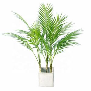 O-X903 prezzo a buon mercato decorazione foglia di palma stelo lungo verde artificiale foglie di palma rami Indoor all'aperto piante tropicali - Product Image 2