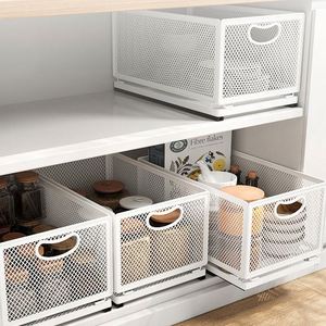 <b>Kitchen</b> 2 Pack Under Sink Storage <b>Drawer</b> Organizer Boxes <b>Kitchen</b> Cabinet Organizer Storage Under Sink - Product Image 4