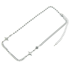 Splicing Cold Wind Light Luxury <b>Titanium</b> Steel Neck <b>Chain</b>, Flash Star Bead <b>Chain</b> Short Necklace Tanjing Fashion Lijing Necklace - Product Image 5