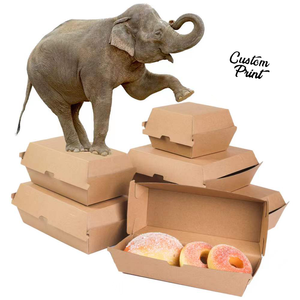 Customized Disposable Food Packaging Hamburger Box Cheap Burger Box Corrugated Burger Box