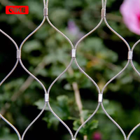 Grillage métallique de jardin flexible en treillis tissé, filet de volière en câble 304/316 pour zoo, maille de balustrade architecturale en acier inoxydable