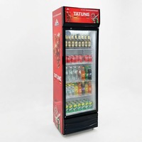 Réfrigérateur commercial à refroidissement par air à température unique personnalisé avec affichage numérique pour boissons