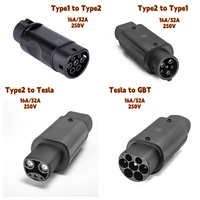 Herstellung von 250V Ev-Steck verbindern von guter Qualität Tesla To Type 1 Ev-Ladestecker-Lade adapter für amerikanische Standard motoren