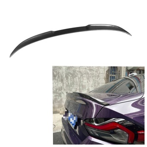 Aileron arrière de voiture en fibre de carbone <span class=keywords><strong>100</strong></span>% sèche, style VS, pour BMW Série 2 G42 M2 G87 <span class=keywords><strong>2022</strong></span>-IN, aileron de coffre arrière, aileron de canard - Product Image 1