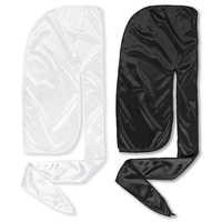 Vente en gros de haute qualité de styliste, logo personnalisé, satin de soie, tête soyeuse, durag 100% de soie de mûrier pour hommes