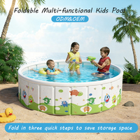 Piscine pliable non gonflable pour enfants et adultes, piscine portable en PVC pour l'extérieur, piscine pour bébés