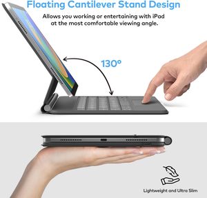 Étui Clavier Magnétique Personnalisé pour iPad 10e et 11e Génération A16 avec Trackpad Multi-Touch, Support Flottant Cantilever et Protection Anti-<span class=keywords><strong>Chute</strong></span> - Product Image 3