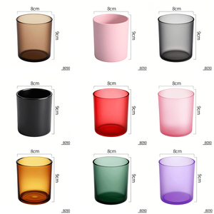 Contenitori di Lusso Vuoti per Candele Personalizzati, 8oz 10oz 12oz 14oz 16oz, Vasi in Vetro Neri con Coperchio e Confezione - Product Image 6
