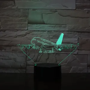 Base de luz led 3D, 4mm/3mm, acrílico, airplay, sensor táctil, luz nocturna de inodoro, lámpara de mesa RGB - Product Image 1
