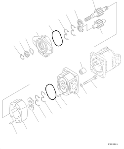 Pompe hydraulique 705-51-20830 pour pièces de bulldozer D63E-12 D65-15 D65-16 D65-17 D68ESS-12 - Product Image 5