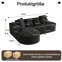 Sofa compressé de bulle de salon sectionnel carré en forme de L de mousse décorative de luxe modulaire de production d'usine de matière première
